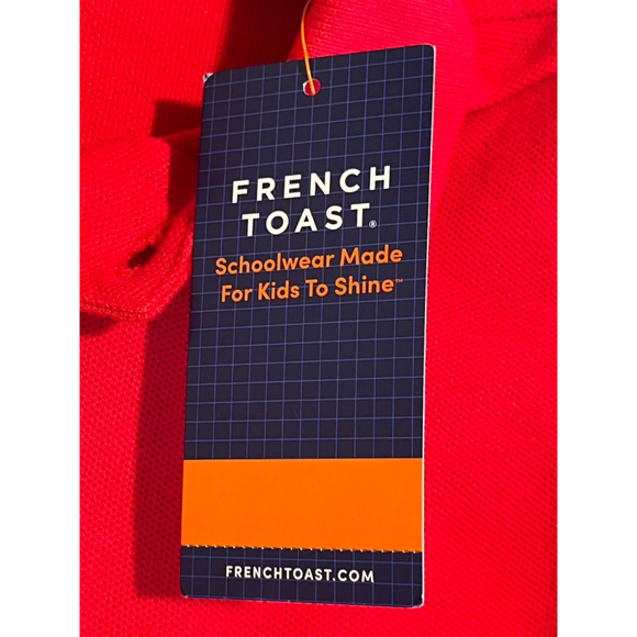 French Toast Polo Shirt Boys Size 3T Red Long Sleeve Uniform Casual Wear NWT - Picture 6 of 8